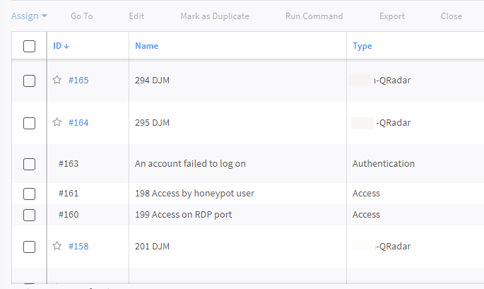 View Ingested Incidents