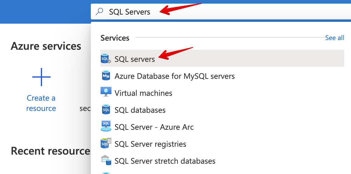 Azure Portal Home Page