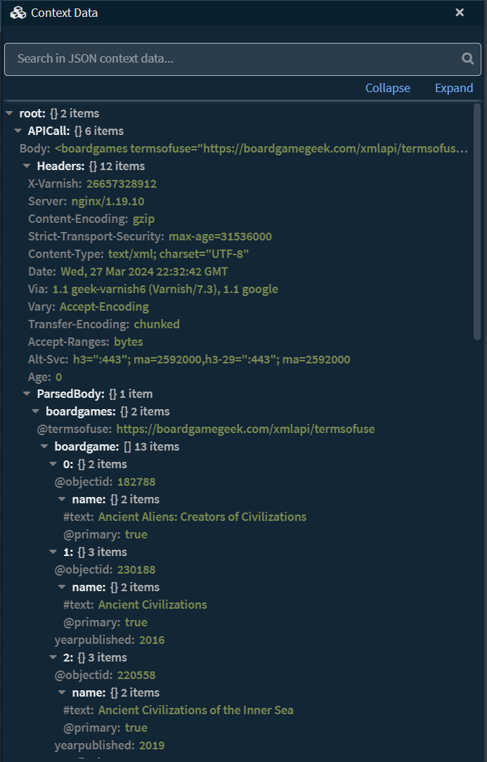 XML Context Output - 1