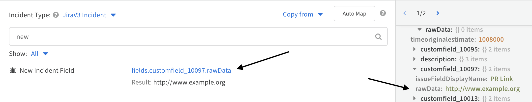 New incident field mapping in