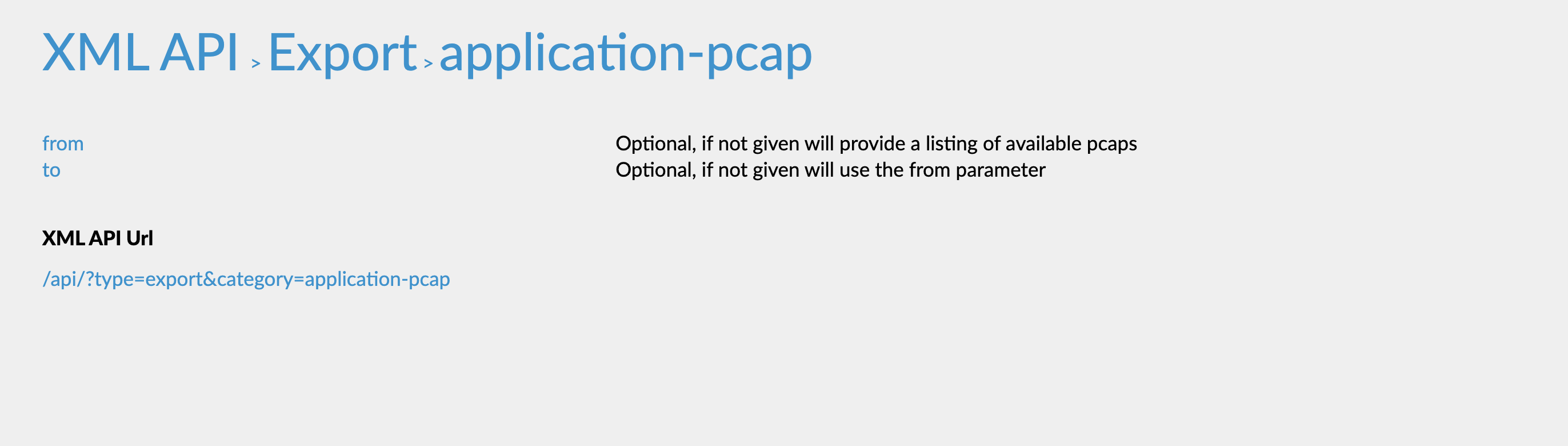 application pcap api