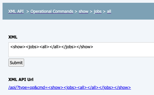 Show all jobs information