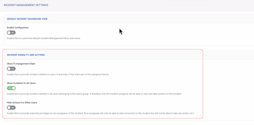 Incident Management Settings