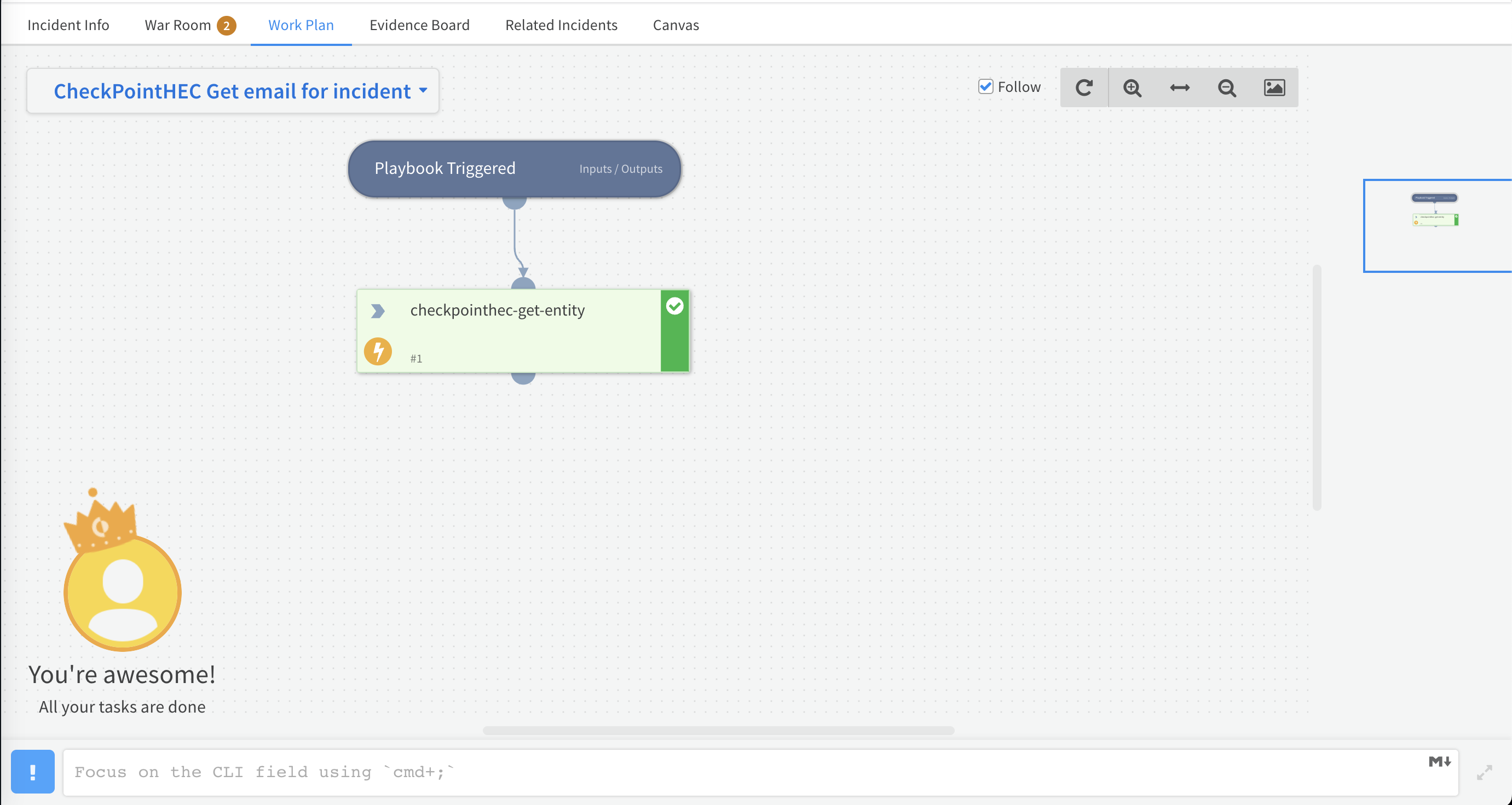 CheckPointHEC Get email for incident
